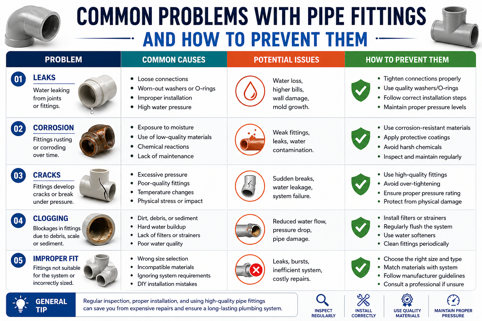 Common Problems with Pipe Fittings and How to Prevent Them